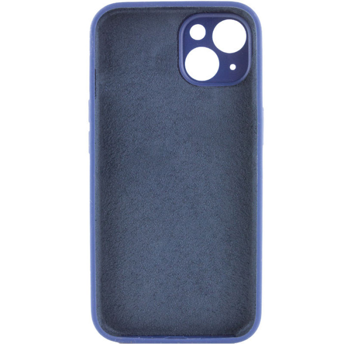 Чохол Silicone Case Full Camera Protective (AA) NO LOGO для Apple iPhone 15  Синій/Deep navy