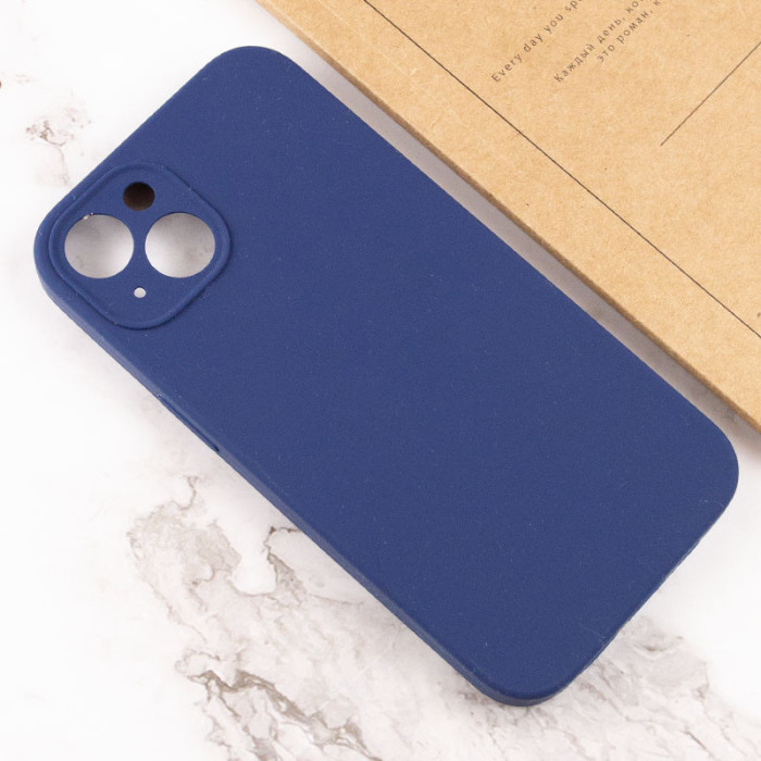 Чохол Silicone Case Full Camera Protective (AA) NO LOGO для Apple iPhone 15  Синій/Deep navy