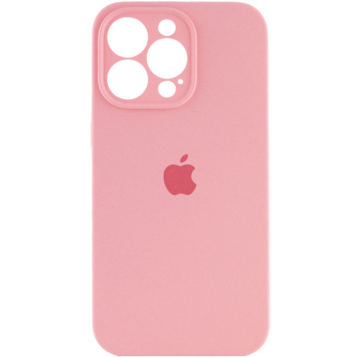 Чохол Silicone Case Full Camera Protective (AA) для Apple iPhone 13 Pro Max Рожевий/Light pink
