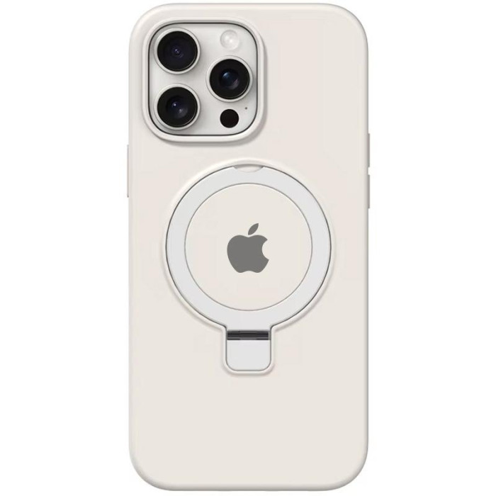 Чохол Silicone Case Full Protective with Ring для Apple iPhone 14 Pro  White