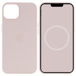 Чохол Silicone case (AAA) with Magsafe and Animation для Apple iPhone 15 Pro Max Рожевий/Light pink  (ITS-L-00000067534_5)