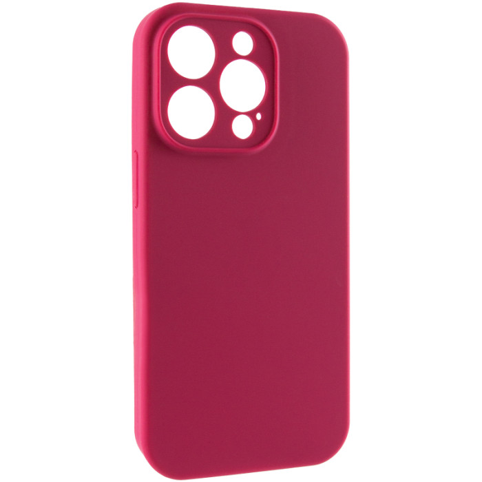 Чохол Silk Full Camera Protective (AA) NO LOGO для Apple iPhone 15 Pro Max Червоний/Rose Red
