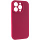 Чохол Silk Full Camera Protective (AA) NO LOGO для Apple iPhone 15 Pro Max Червоний/Rose Red