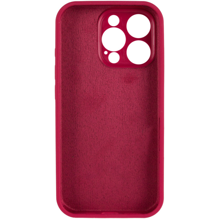 Чохол Silk Full Camera Protective (AA) NO LOGO для Apple iPhone 15 Pro Max Червоний/Rose Red
