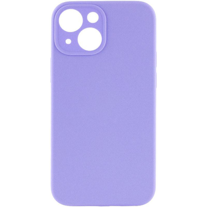 Чохол Silk Full Camera Protective (AA) NO LOGO для Apple iPhone 15  Бузковий/Dasheen