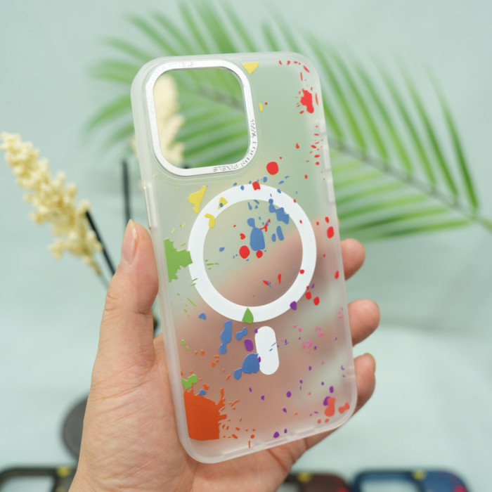 Чохол TPU+PC Flush з Magnetic Fit для Apple iPhone 15 Pro  White
