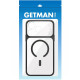 Чохол TPU+PC GETMAN Moon Clear with MagSafe для Apple iPhone 17 Pro Max (6.9') Black