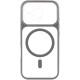 Чохол TPU+PC GETMAN Moon Clear з MagSafe для Apple iPhone 16 Pro (6.3') Grey