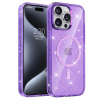 Чохол-накладка (TPU) Eclipse Sparkle (MagFit) для Apple iPhone 15 Pro Max Purple  (ITS-00000077643_4)