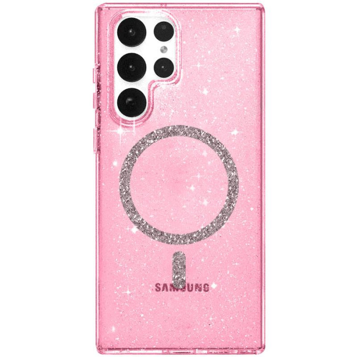Чохол TPU Eclipse Sparkle (MagFit) для Samsung Galaxy S26 Ultra Pink