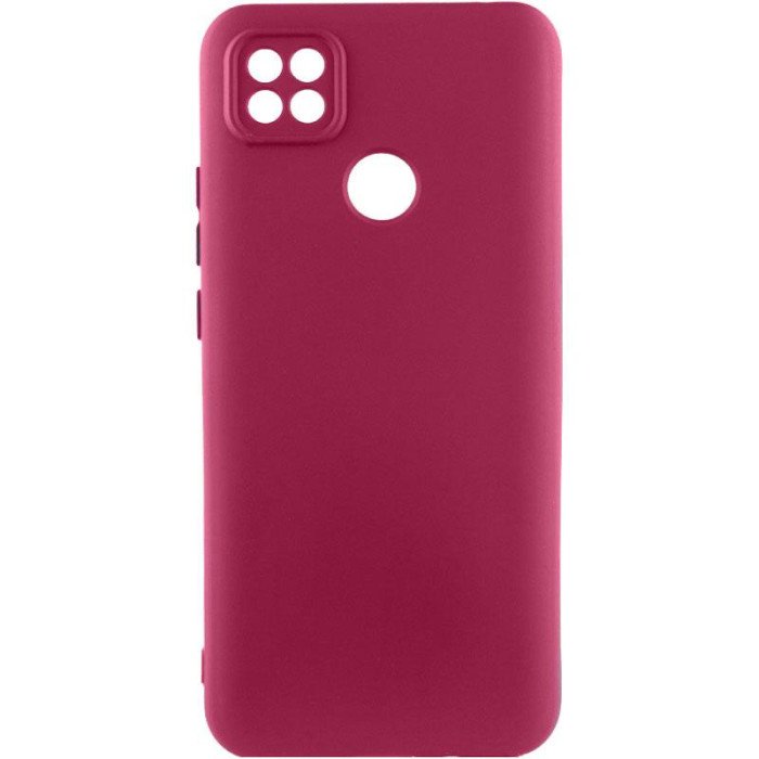 Чохол TPU GETMAN Liquid Silk Full Camera для Xiaomi Redmi 9C Бордовий/Marsala
