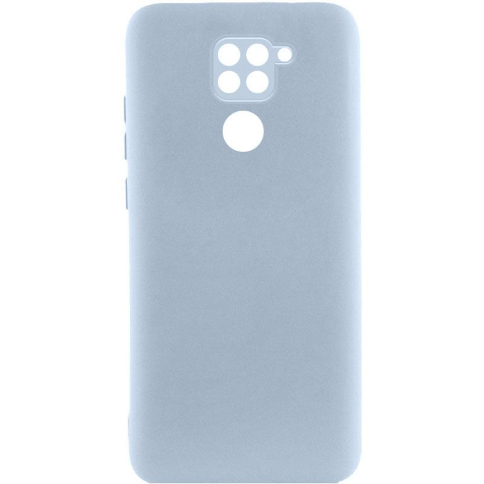 Чохол TPU GETMAN Liquid Silk Full Camera для Xiaomi Redmi Note 9/Redmi 10X Блакитний/Lilac Blue