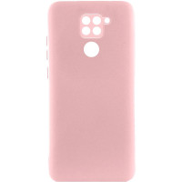 Чохол TPU GETMAN Liquid Silk Full Camera для Xiaomi Redmi Note 9/Redmi 10X Рожевий/Pink  (ITS-L-00000073806_7)