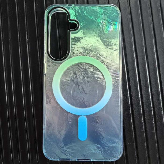 Чохол TPU Shiny Mountain (MagFit) для Samsung Galaxy S24+ Green/Blue