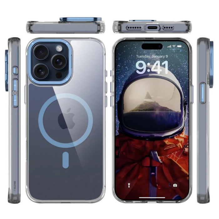 Чохол TPU Space Case Apex with MagSafe для Apple iPhone 13 Pro/14 Pro  Navy Blue