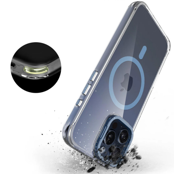 Чохол TPU Space Case Apex with MagSafe для Apple iPhone 13 Pro/14 Pro  Navy Blue