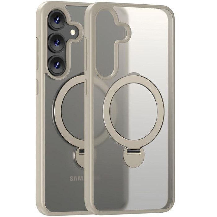 Чохол Ummi Colorful with MagSafe HQ Ring для Samsung Galaxy S25 Light Grey