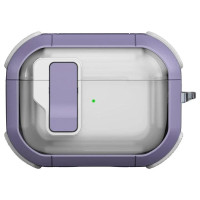 Футляр протиударний Locking Button для навушників Airpods Pro 3 Light Purple  (ITS-L-00000083963_4)