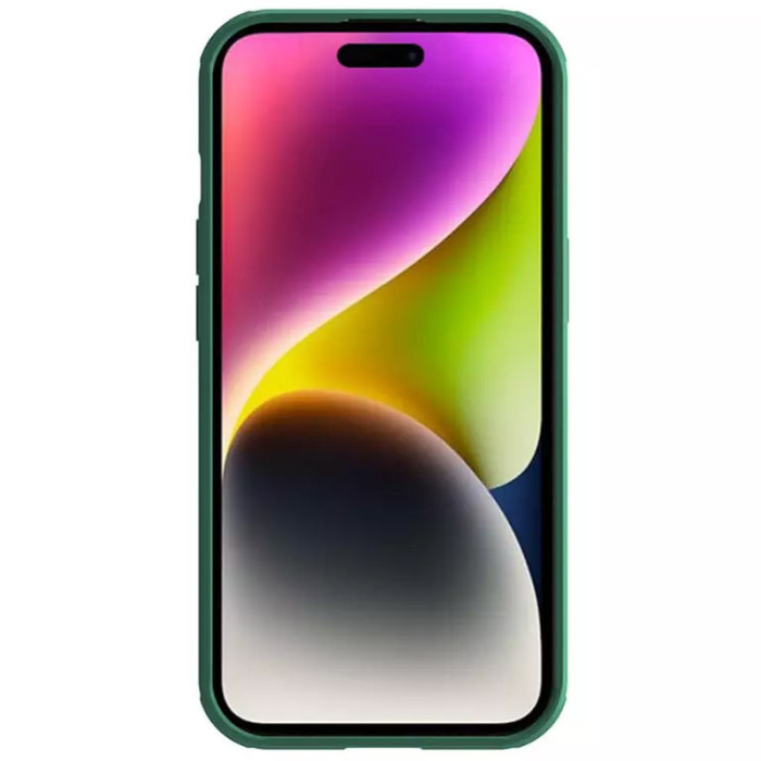 Карбонова накладка Nillkin CamShield Pro для Apple iPhone 15  Deep Green