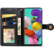 Шкіряний чохол-книжка GETMAN Gallant (PU) для Samsung Galaxy A51 Чорний
