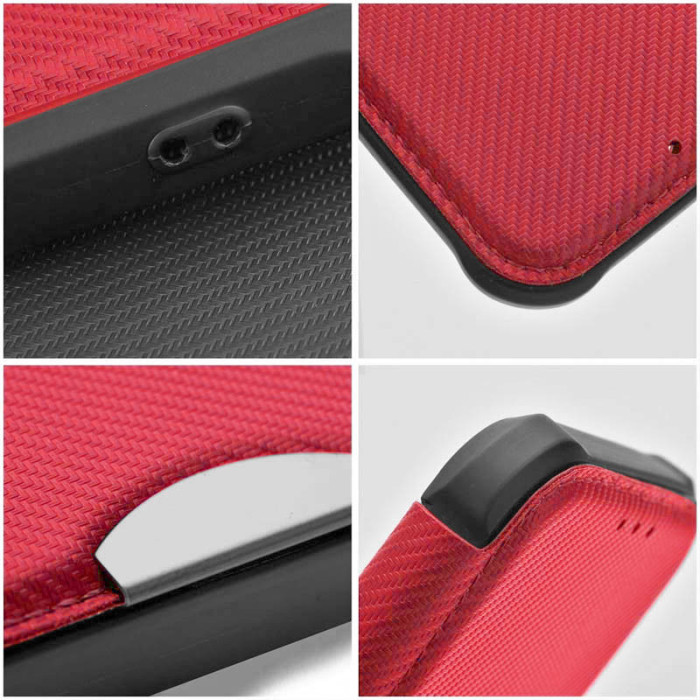 Шкіряний чохол-книжка GETMAN Razor (PU) для Samsung Galaxy A15 4G/5G/M15 5G Red