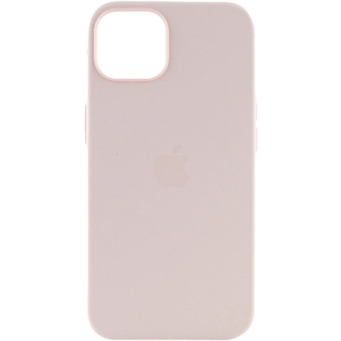 Чохол Silicone case (AAA) with Magsafe and Animation для Apple iPhone 15 Pro  Рожевий/Light pink