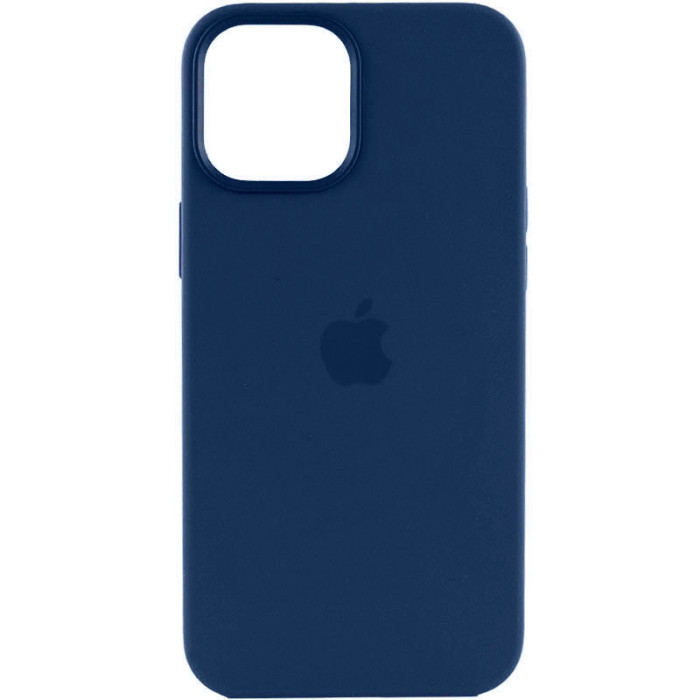 Чохол Silicone case (AAA) with Magsafe and Animation для Apple iPhone 15 Pro  Синій/Storm Blue