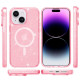 Чохол TPU Galaxy Sparkle (MagFit) для Apple iPhone 15 Plus Pink+Glitter  (ITS-L-00000066253_4)