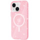 Чохол TPU Galaxy Sparkle (MagFit) для Apple iPhone 15 Plus Pink+Glitter  (ITS-L-00000066253_4)