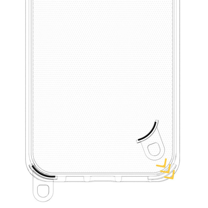 Чехол TPU Transparent with Straps для Apple iPhone 14 Pro Max