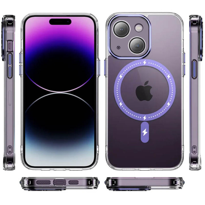 Чохол TPU+PC Colorful with MagSafe для Apple iPhone 14