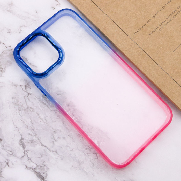 Чохол TPU+PC Fresh sip series для Apple iPhone 14 Plus Рожевий/Синій