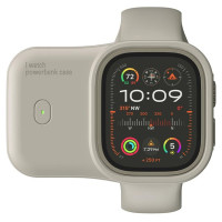 Портативний ЗП Charging Soft Case for Apple Watch 44/45mm 1200 mAh Moon White  (ITS-L-00000074285_3)