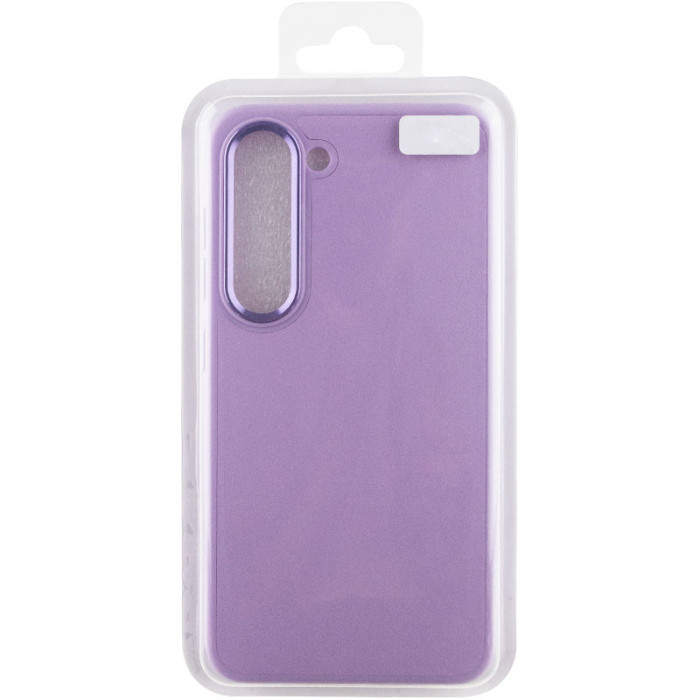 Шкіряний чохол Bonbon Leather Metal Style для Samsung Galaxy S23 Бузковий/Dasheen