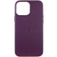 Шкіряний чохол Leather Case (AA Plus) with MagSafe для Apple iPhone 13 Pro Max Dark Cherry  (ITS-L-00000057470_3)