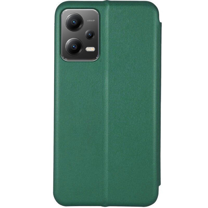 Шкіряний чохол-книжка Classy для Xiaomi Poco X5 5G/Note 12 5G Зелений  (ITS-L-00000063965_4)