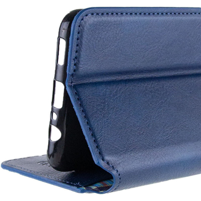 Шкіряний чохол-книжка GETMAN Cubic (PU) для Google Pixel 6a Синій  (ITS-L-00000066224_5)