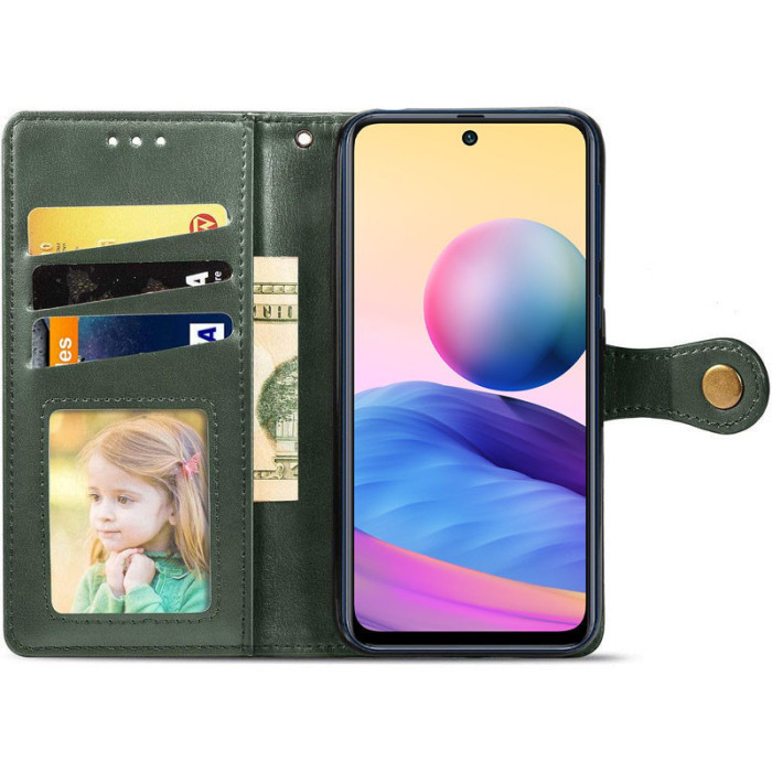 Шкіряний чохол-книжка GETMAN Gallant (PU) для Samsung Galaxy A36 5G/A56 5G Зелений
