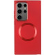 TPU чохол Bonbon Metal Style with MagSafe для Samsung Galaxy S24 Ultra Червоний/Red  (ITS-L-00000068647_6)