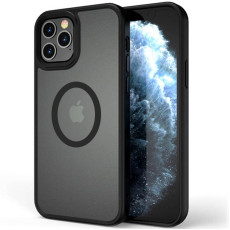 TPU+PC чохол Metal Buttons with MagSafe для Apple iPhone 13 Pro Max Чорний/Black  (ITS-L-00000054126_2)