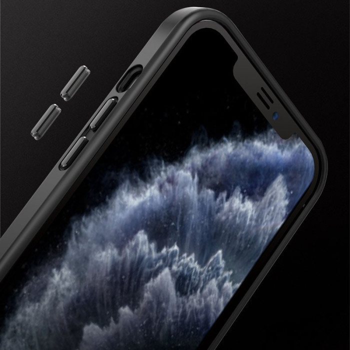 TPU+PC чохол Metal Buttons with MagSafe для Apple iPhone 13 Pro Max Чорний/Black  (ITS-L-00000054126_2)