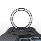 TPU+PC чохол Metal Buttons with MagSafe Carbon Ring для Apple iPhone 16 Pro Max (6.9') Чорний