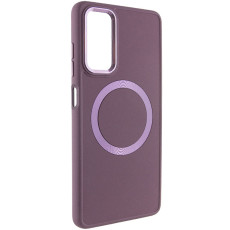 TPU чохол Bonbon Metal Style with MagSafe для Samsung Galaxy A15 4G/5G/M15 5G Бордовий/Plum  (ITS-L-00000074317_2)