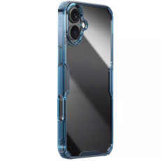 TPU чохол Nillkin Nature Pro Series для Apple iPhone 16  Синій (прозорий)