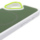 Чохол PC TechWoven Hybrid with MagSafe для Apple iPhone 17 (6.3') White/Green