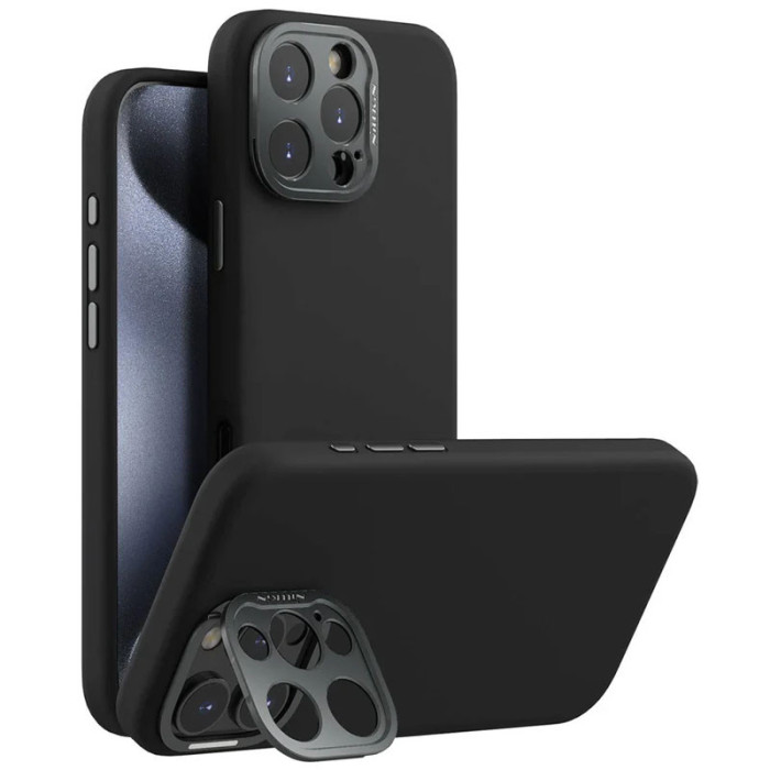 Чохол Silicone Nillkin LensWing Prop Magnetic для Apple iPhone 16 Pro Max (6.9') Чорний/Black
