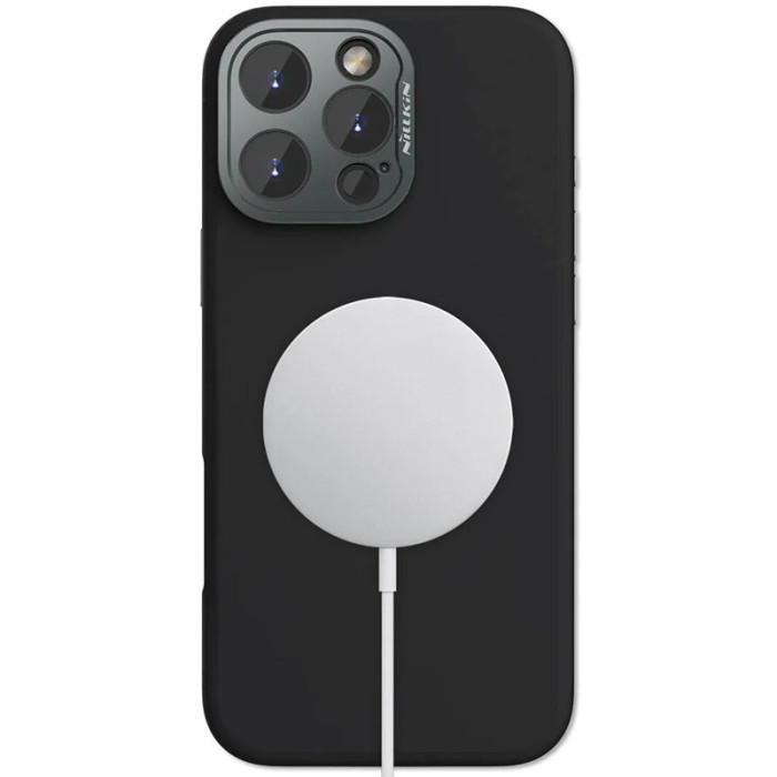 Чохол Silicone Nillkin LensWing Prop Magnetic для Apple iPhone 16 Pro Max (6.9') Чорний/Black