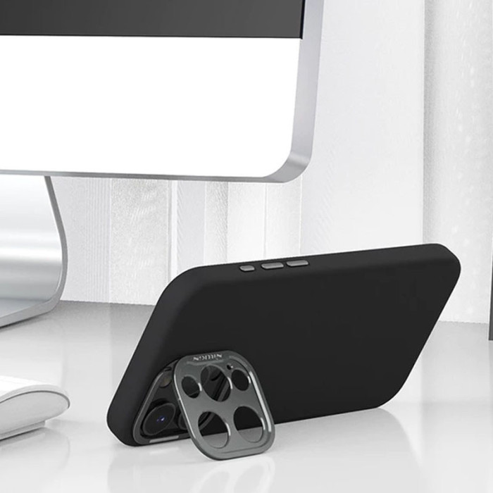 Чохол Silicone Nillkin LensWing Prop Magnetic для Apple iPhone 16 Pro Max (6.9') Чорний/Black