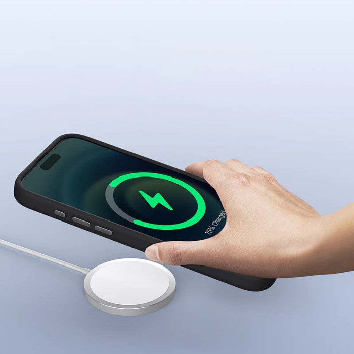 Чохол Silicone Nillkin LensWing Prop Magnetic для Apple iPhone 16 Pro Max (6.9') Чорний/Black