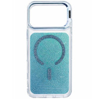 Чохол TPU+PC Jewel Sparkle with MagSafe для Apple iPhone 17 Pro (6.3') Aqua Blue  (ITS-L-00000084799_1)